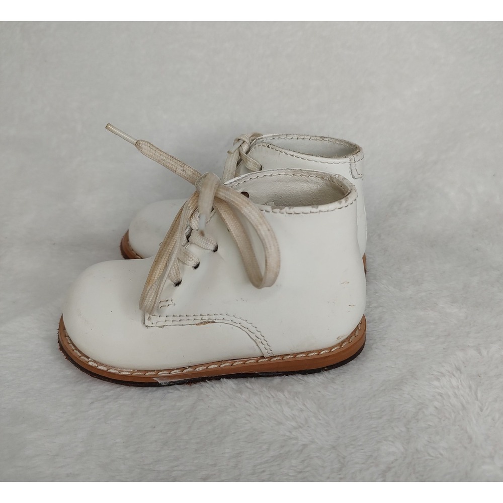 Josmo Walker Kids/Baby/Toddler Shoes All Leather White Size 4 Style #8190